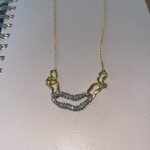 ALEXIS BITTAR GOLD AND SILVER NECKLACE
